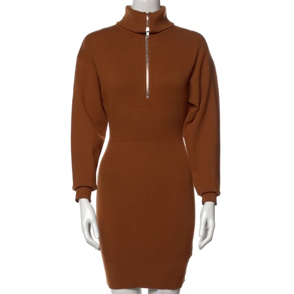 A.L.C. Dresses & Skirts - A.L.C. Brown Long Sleeve Turtleneck Dress Small